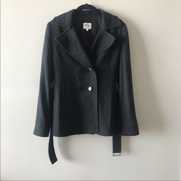 Armani Belted Pea Coat - Picture 5 of 5